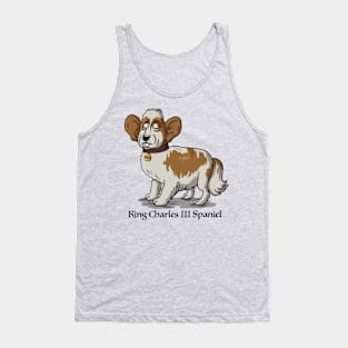 King Charles III spaniel Tank Top